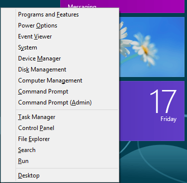 Windows 8快捷方式