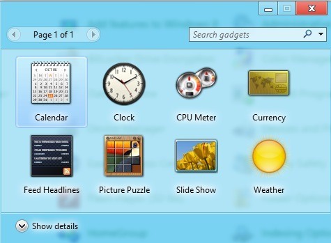 Windows 8小工具