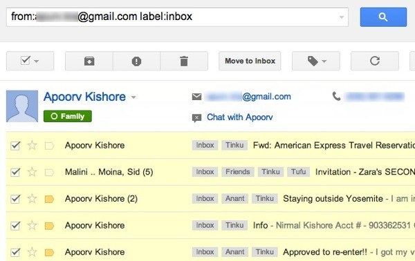 移动Gmail电子邮件
