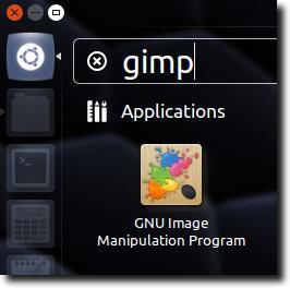 打开GIMP