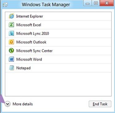 Windows 8任务管理器