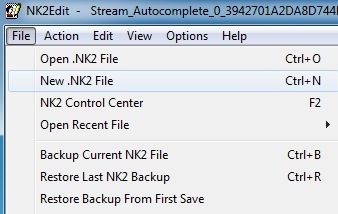 新的nk2文件