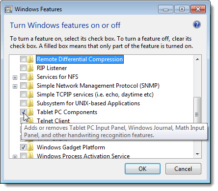 在Windows 7中查看功能的说明