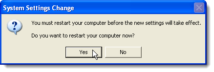 重新启动计算机