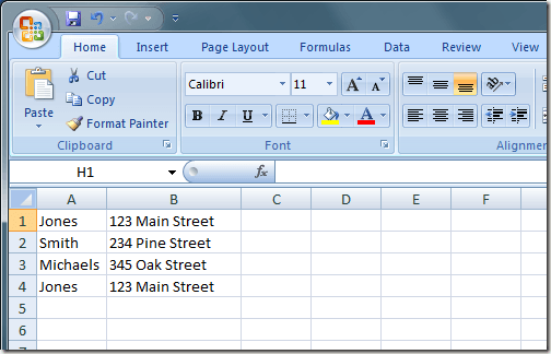 Remove Duplicate Excel Records