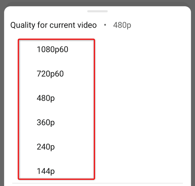 手动更改 YouTube 视频的播放质量 图片 2